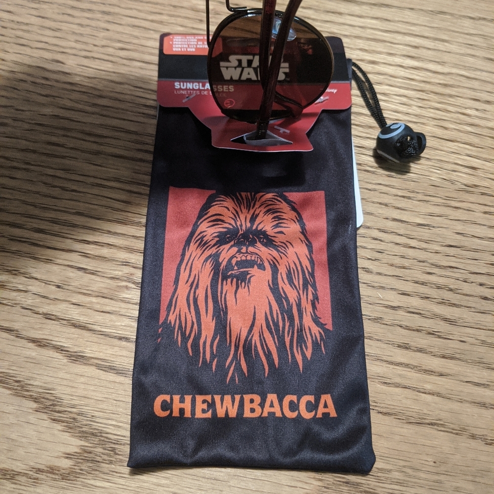Star Wars Adult Aviator Sunglasses Chewbacca New - Picture 2 of 6